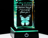 Thank You Gifts for Women 3D Crystal Keepsake with Led Colorful Base Ins... - £34.97 GBP