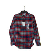 Croft And Barrow Red Plaid Flannel Shirt Small Men New - $18.71