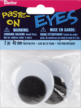 Paste On Wiggle Eyes 40mm Black - £10.68 GBP
