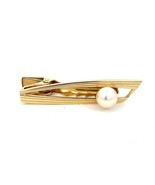 Mikimoto Estate Akoya Pearl Tie Clip 45 mm 14k Y Gold 7.70 mm M369 - $485.10