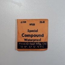 Vintage Watch Crystal Acrylic NOS Special Compound Waterproof Wyler Repair Part - £15.49 GBP
