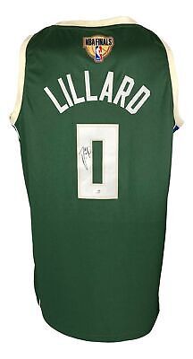 Primary image for Damian Lillard Signé Milwaukee Bucks Nike Swingman Basketball Jersey PSA Holo