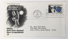 Mariner 10 Venus/Mercury Space Accomplishments 1975 First Day Cover Stamp - £2.29 GBP