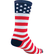 SockGuy Crew USA Flag Socks 6 inch Red White Blue Small Medium Synthetic - £26.24 GBP