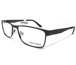 Alberto Romani Eyeglasses Frames AR 5010 GM Gunmetal Gray Rectangular 55-17-140 - £51.23 GBP