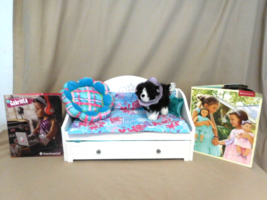 American Girl Trundle Bed Bedding Set Truly Me Daybed  + Dog + Magazine ... - $54.45