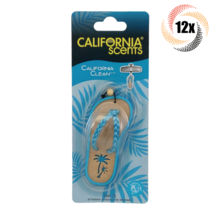 12x Packs California Scents California Clean Scent Sandal Car Air Freshener - £40.58 GBP