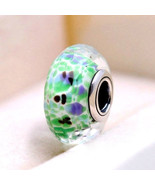 Tropical Sea Fascinating Faceted Murano Glass Charm Bead For European Br... - $13.70 CAD