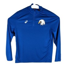 UCF Eagles Athletic Jacket Mens Large 1/4 Zip  Blue Asics - £27.59 GBP