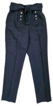 New York &amp; Co Womens Slacks Size 6 Average Navy Blue Polyester Spandex 7th Ave - £9.52 GBP