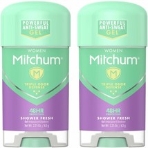 Mitchum for Women Clear Gel Antiperspirant &amp; Deodorant-Shower Fresh-2.25 oz, 2 p - £16.88 GBP