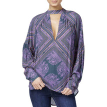 Free People Womens Top Walking On A Dream Relaxed Purple Size Xs OB618347 - £38.36 GBP
