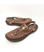 Keen Uneek Leather Paracord Sandals Mens 12 Birch All Brown Water Hiking - $725.32 MXN