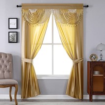 Amore Curtains 5-Piece Window Curtain Set By Regal Home Collections - 54-Inch W - £28.23 GBP