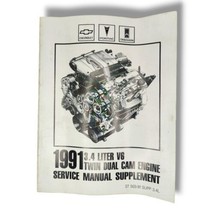 1991 Chevrolet 3.4 Liter V6 Twin Dual Cam Engine Service Manual Support ... - $29.95