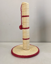 Cat Scratching Post 19 in Tall Kitty Scratcher Ball Swat Sisal Natural J... - $19.79