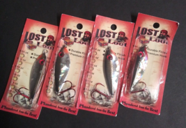Lost Loot 1.1 oz Brown Black Trolling Casting Fishing 2.5&quot; Spoon Lot (Qt... - $16.99