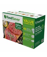 FoodSaver Vacuum Sealer Bag &amp; Roll Combo Precut Bags in Value Combo Pack... - £35.65 GBP