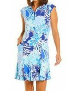 NWT Ladies IBKUL AMELIA NAVY SEAFOAM Sleeveless POLO Golf Dress - size XL   - $1,144.28 MXN