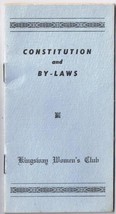 Toronto Kingsway Women&#39;s Club Constitution &amp; By-Laws - $2.96
