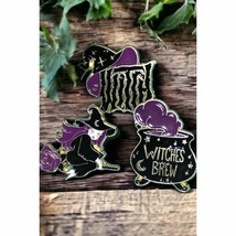 Witches/Halloween brooches and pins! Lovely collection - $27.72
