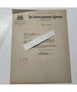 Antique Letter The Phoenix Insurance Company Of Hartford Conn Port Arthu... - $70.65