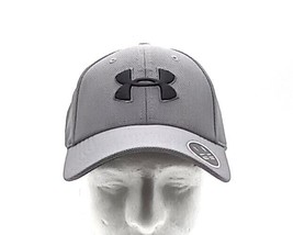 Under Armour Hat Cap UA Blitzing Adult Fitted M / L Graphite/Black Sports NWT - £13.84 GBP