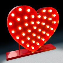 Valentines Display - LED Heart Light . 1 meter tall - $528.94