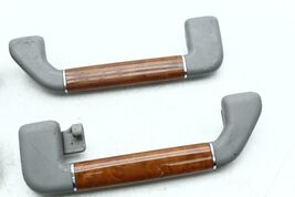 2004-2006 VOLKSWAGEN PHAETON OVERHEAD PULL GRAB HANDLE WOOD GRAIN SET OF 4 H2039 image 2