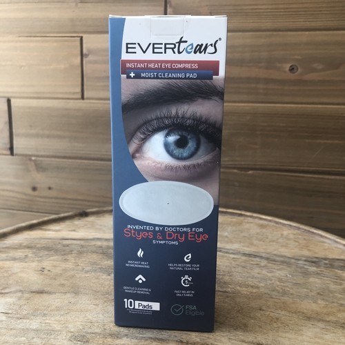 EverTears Instant Heat Eye Compress For Styes &amp; Dry Eye 10 Pads  - $19.95