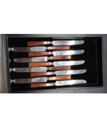 Vtg Bakelite Royal Brand Sharp Cutter Stainless Caramel Toffee Set of 9 ... - $75.00