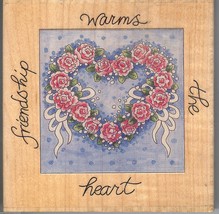 Stamps Happen Rubber Stamp #50039,  Friendship Warms the Heart  S15 - $7.85