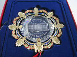 White House 2002 Christmas Ornament Crystal White House Excellent Complete Box - £13.89 GBP