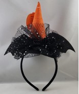 Happy Halloween Children&#39;s Witch Hat Headband, Orange/Black Ages 3+ - $234.88 MXN