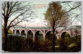 Washington DC New Connecticut Ave Bridge 1909 To Hinsdale MA Postcard W29 - £3.09 GBP