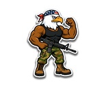 Patriot Eagle Sticker Vinyl Decal Waterproof AR15 Gun US America Conserv... - $4.50+