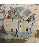Kirkland’s Snowy Village Salad  4pc Porcelain 8.75&quot; Plates NEW - $46.99 CAD