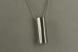 Vintage Costume Jewelry AVON Silver Tone ARIANE 77 Perfume Pendant Neckl... - $19.67