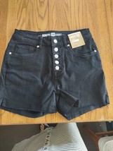 Route 66 Size 8 Short Black Jeans Shorts - £23.38 GBP