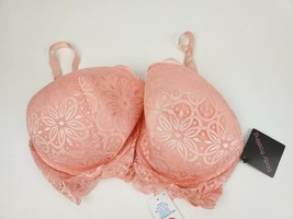Body Frosting Full Coverage Peach Lace Bra Size 42D Padded - $19.95