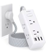 Power Strip Surge Protector - 6 Widely Outlets with 3 USB Ports (1 USB C... - $14.25