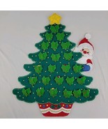 Jeweled Advent Calendar Handmade Felt Sequin Embroidered XMAS Tree Santa... - $2,792.83 MXN