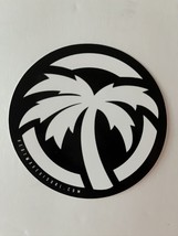 Authentic HEATWAVE Visual STICKER 3 1/2&quot; round Palm logo Black &amp; White A... - $55.45 MXN