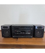 Sanyo Dual Cassette Recorder AMFM Radio Boombox MW 171 Detachable Speake... - $129.36 CAD