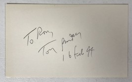 Tony Randall (d. 2004) Signed Autographed 3x5 Index Card - £15.71 GBP