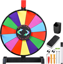 Winspin 12&quot; Color Prize Wheel Wall Mounted or Tabletop 14 Slots Heavy Du... - £46.37 GBP