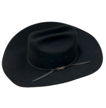 George Bailey Western Stampede Hat Size M (7 1/8&quot;) Black 100% Wool USA Made - £59.71 GBP