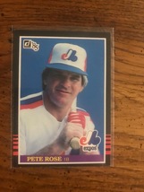 Pete Rose 1985 Donruss Baseball Card (1021) - £3.14 GBP