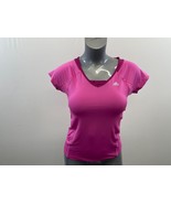 Adidas Women&#39;s Climacool V Neck Athletic Top Size Small Pink Polyester S... - $7.92