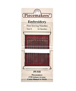 Piecemaker Embroidery Fine Sewing Needles Size 8 - $7.95